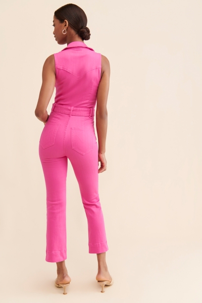 Jacksonville Cropped Flare Jumpsuit | Nuuly