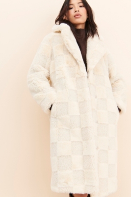 eaphi 新品CHECKERED BOA COAT eaphi 新品CHECKERED BOA COAT