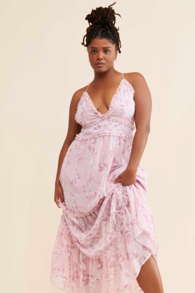 Ruffled Printed Maxi Dress | Nuuly