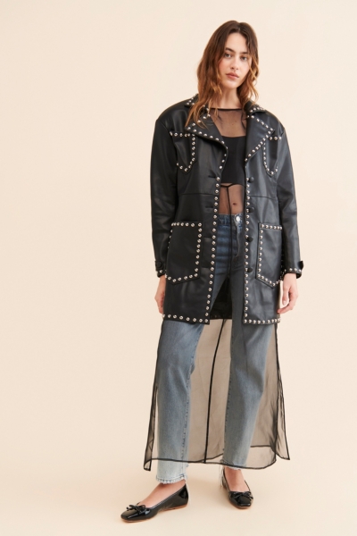 Studded Bernie Coat | Nuuly