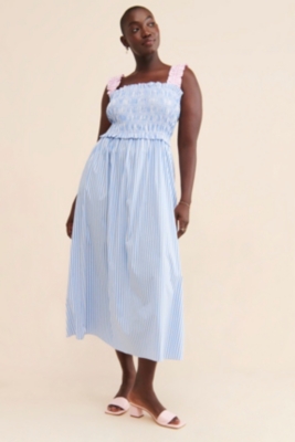 Mixed Stripe Smocked Dress Nuuly