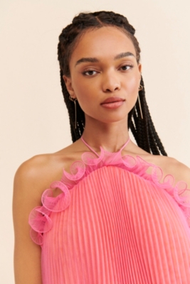 Tate Halter Mini Tulle Dress | Nuuly