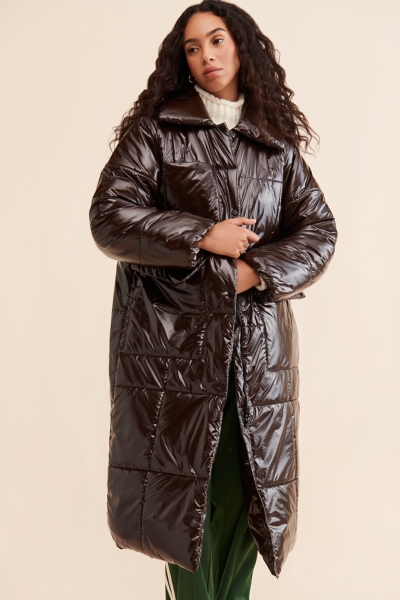 ⭐未使用 12万 nuterm / ニューターム = Puffer Coat SAM new york womens LONG NOHO down puffer coat with removable belt