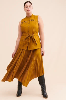 ワンピース LANVIN SLEEVELESS PLEATED MIDI DRESS s-l400.jpg