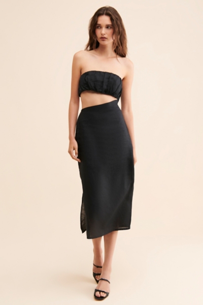 Puerto Linen Cutout Dress | Nuuly
