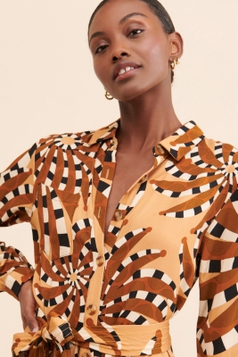 Banana print jumpsuit sales