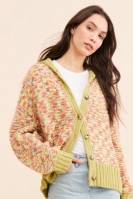 Cypher Patterned Cardigan | Nuuly Rent