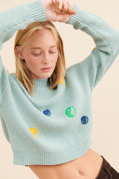 Yin Yang Stitched Sweater | Nuuly