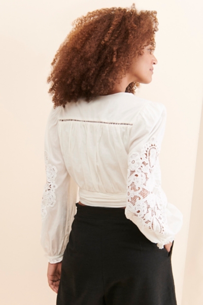 Lace Hook Front Blouse | Nuuly