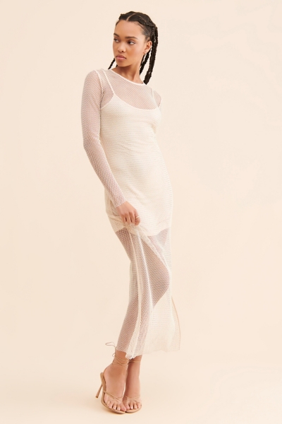 Mesh Shine Dress | Nuuly