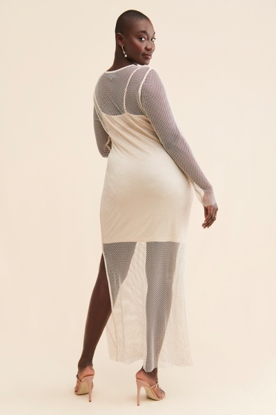 Mesh Shine Dress | Nuuly