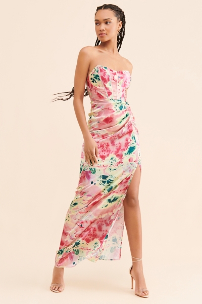 Floral Corset Maxi Dress | Nuuly