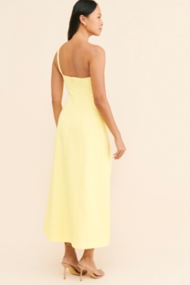 One-Shoulder Flores Maxi Dress