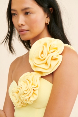 One-Shoulder Flores Maxi Dress