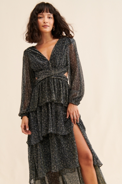 Anora Metallic Dress | Nuuly