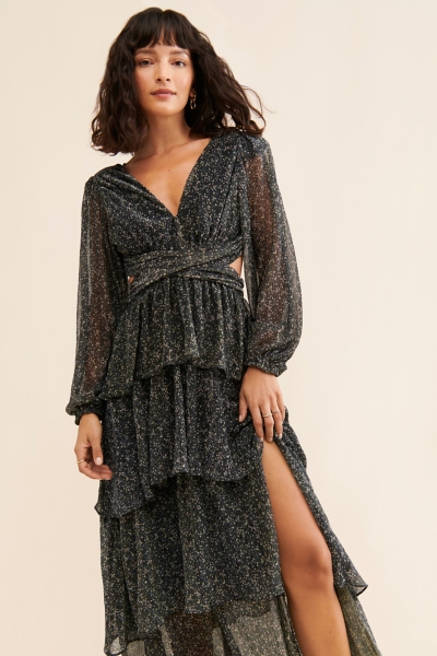 anora metallic dress Anora Metallic Dress