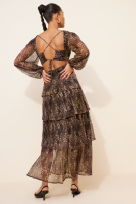 Anora Metallic Dress