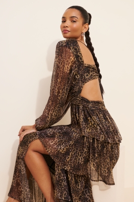 Anora Metallic Dress