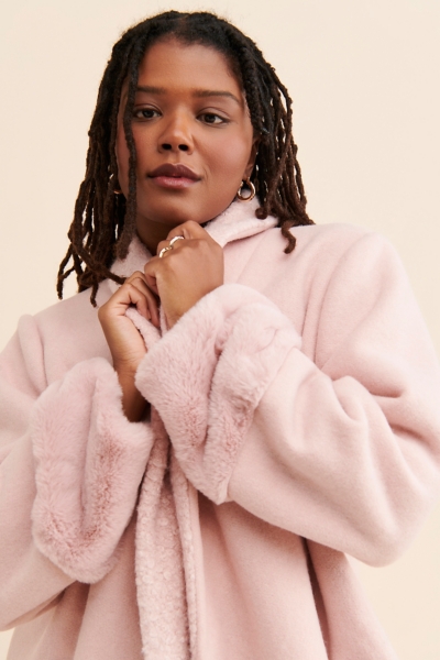Mixed Media Overcoat | Nuuly