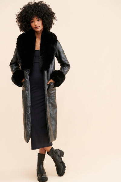 Mixed Media Coat | Nuuly
