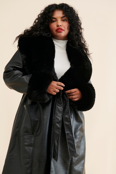 Mixed Media Coat | Nuuly