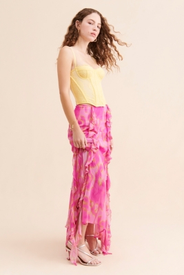 国内で当店のみ PINKSPINK - gothic l logo maxi skirt 国内で当店のみ PINKSPINK - gothic metal logo maxi skirt