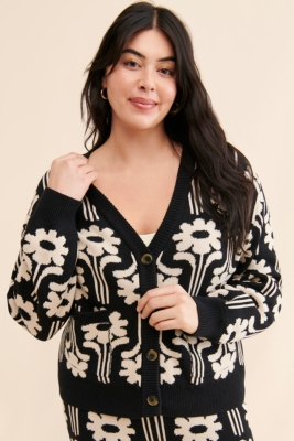 NOUGAT SUGAR スタジャン 花柄 刺繍 レトロ FREESIZE Juniors' Sugar Moon Nya Icon Pullover Sweater