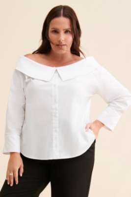 Off The Shoulder Poplin Top Nuuly