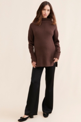 Maternity Turtleneck Sweater Dress
