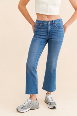 Kick Out Crop Jeans in Cherryville Wash: Raw-Hem E Nuuly