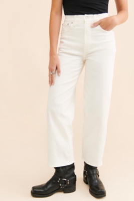 The Perfect Vintage Wide-Leg Crop Jean in Tile Whi | Nuuly