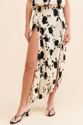 【NONCODE】Lully Printed String Pants Stretch Seersucker Frill Pants – Idun
