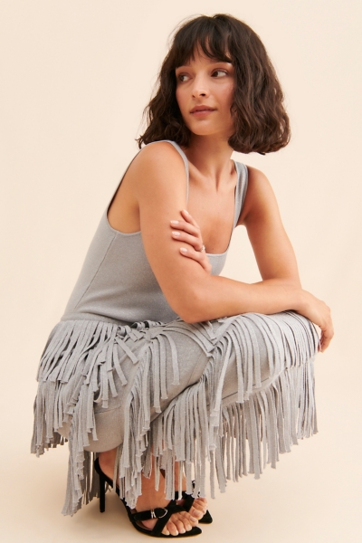 Edgar Fringe Knit Dress | Nuuly