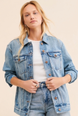 The Oversized Trucker Jean Jacket in Kelson Wash Nuuly