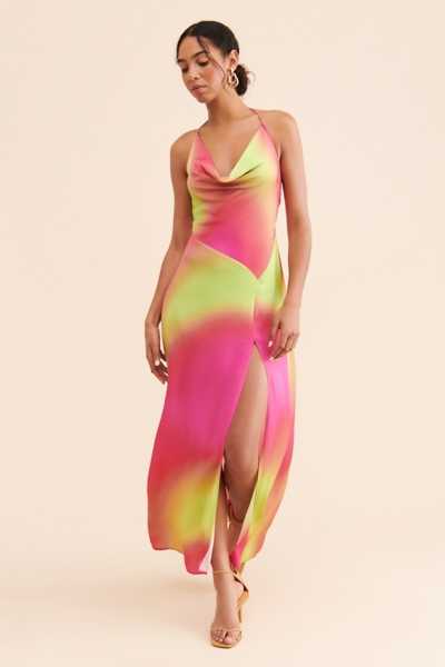 knee length dresses for ladies Kia Kimono Maxi Dress | Midnight Floral
