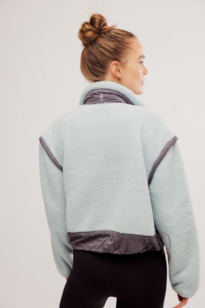 COLN courtside fleece (2C) ブルー Hit The Slopes Eyelet Fleece Jacket | Nuuly