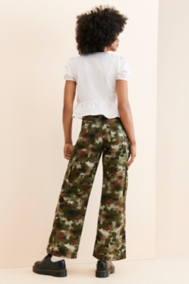 【U LAN】Mute Dying Wide Cargo Pants Amazon.com: Uillui Womens Relaxed Fit Baggy Cargo Pants Y2K