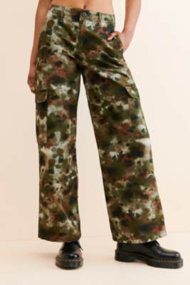 カーゴパンツ HUECLOSET Pocket Cargo Balloon Pants 25KERO472 Huesdet Women's Cargo Pants High Waisted Baggy Cargo Jeans