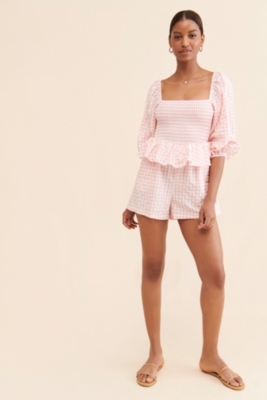 【Maison Marelle romper BAC gingham】 Maison Marelle – Shop Amour