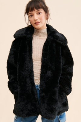 Fur peacoat best sale