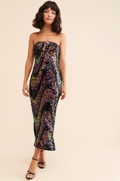 Alisa Sequin Tube Dress | Nuuly