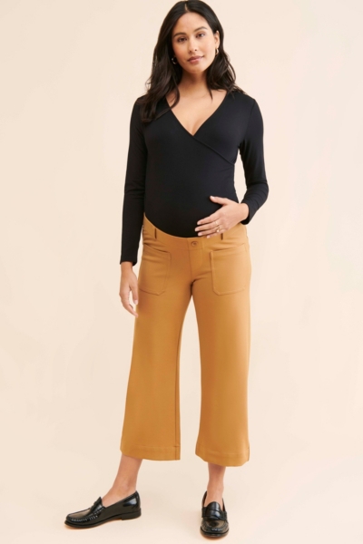Maternity Wide Leg Knit Pants Nuuly