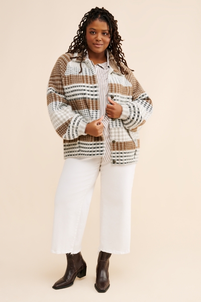 Eyelash Bomber Coatigan | Nuuly