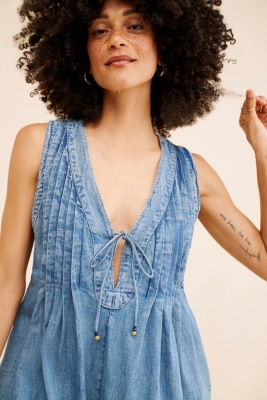 Webster Denim Romper | Nuuly