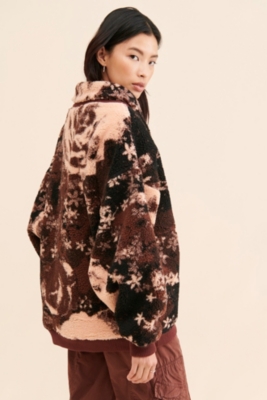 Rosie Printed Sherpa Jacket Nuuly