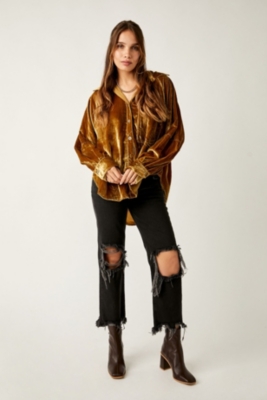 Night Skies Velvet Top | Nuuly