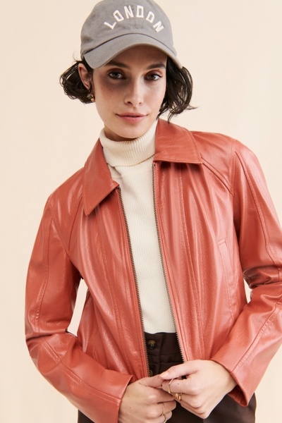 Clarkie Vegan Leather Jacket | Nuuly