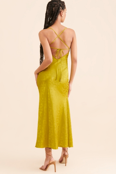 sequin maxi dress gold Z Supply Women's Paulina Sequin Midi Dress, Rose Gold, Extra Small main image 0