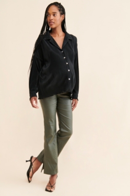 Brad Faux Leather Pants by PIETRO BRUNELLI MATERNITY for