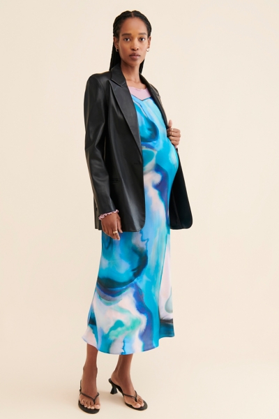 knee length dresses for ladies Hatch Collection The Visitor Dress in Black